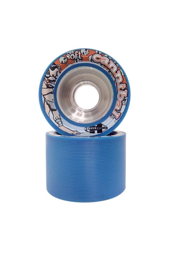 Hyper Cannibals Blue Soft Quad Skate Wheels