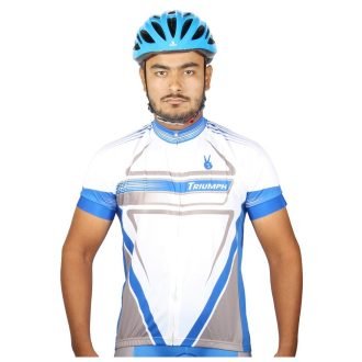 Mens Cycling Jersey Biker Short Sleeve Shirt Quick Dry Full Zip Bicycle Upper Wear