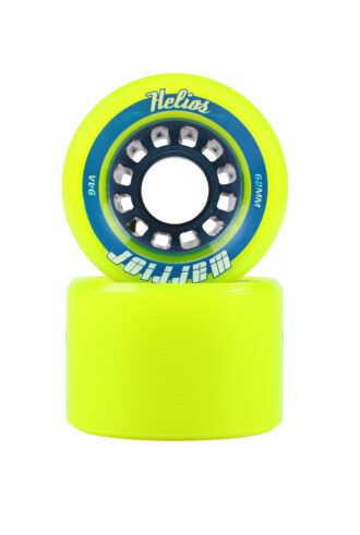 Warrior Helios Fluorescent Yellow Quad Skate Wheels