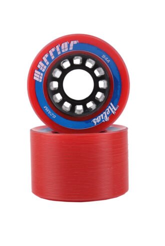 Warrior Helios Red Quad Skate Wheels