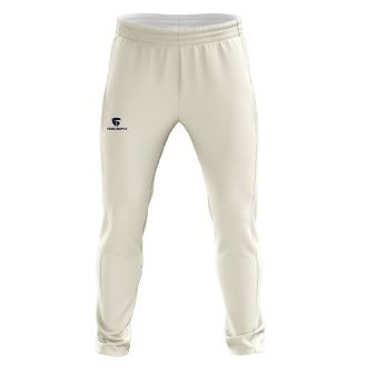 White Cricket Pant with Blue Printed | Men's Cricket Clothing