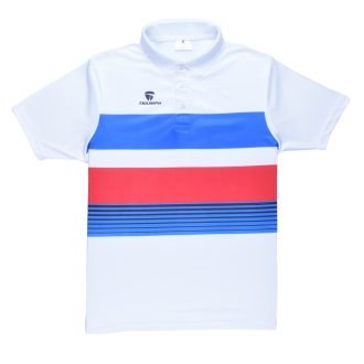 Polyester Printed Polo neck Badminton Jersey