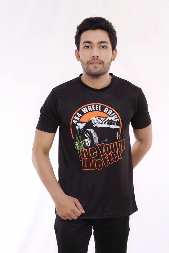 Dri-Fit Black Casual Tshirt