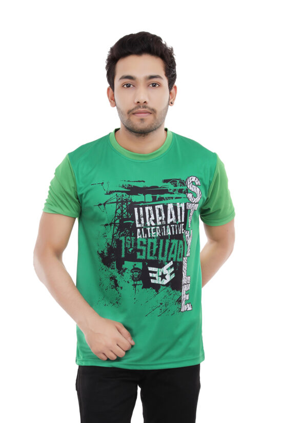 Designer Green Casual Wear Tshirt