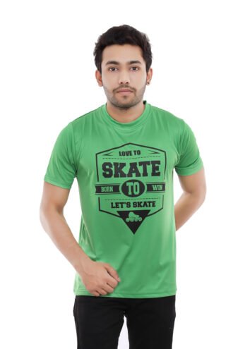 Green Dri-Fit Casual Wear Tshirt