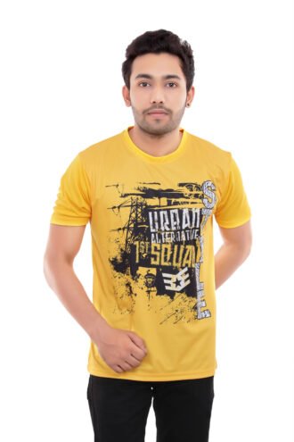 Designer Yellow Casual Wear Tshirt