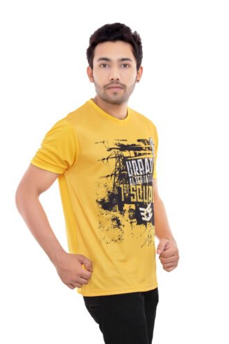 Designer Yellow Casual Wear Tshirt