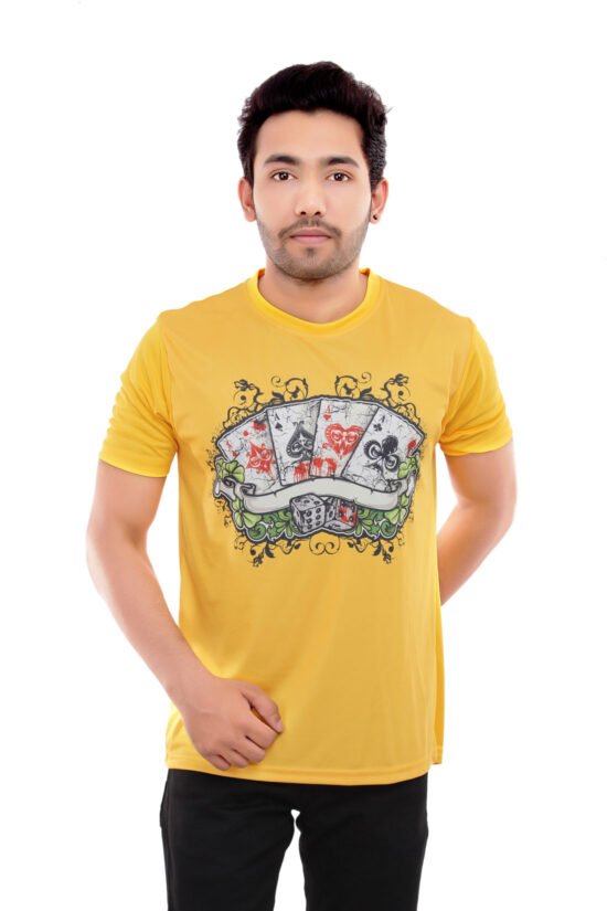 Yellow Dri-Fit Casual Tshirt