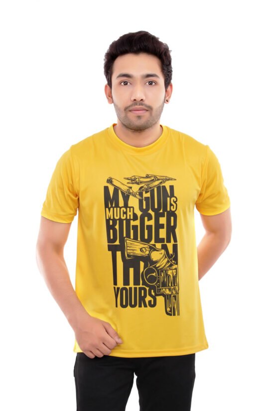 Yellow Sublimation Casual Tees