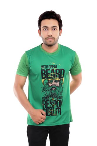 Green Casual Sublimated Tees