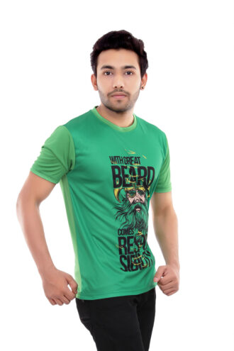 Green Casual Sublimated Tees