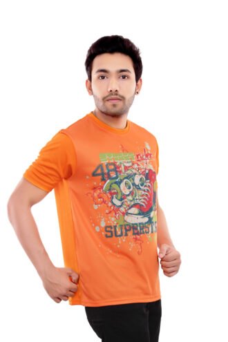 Dryfit Orange Casual Tshirt