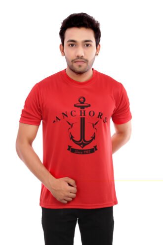 Dri-Fit Red Casual Wear Tshirt