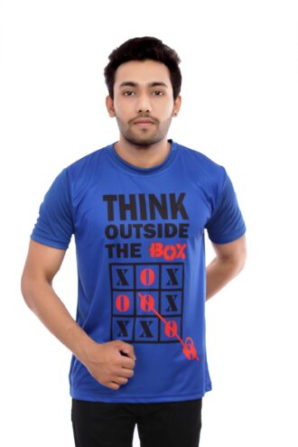 Blue Casual Wear Tshirt