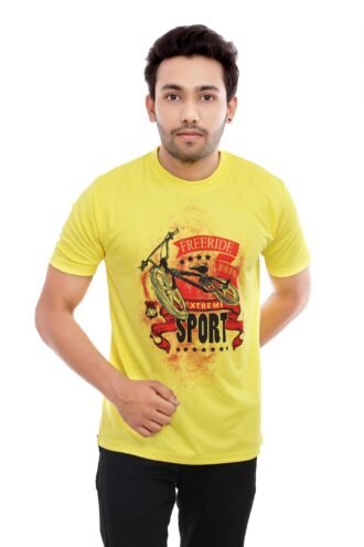 Yellow Sublimated Casual Wear Tees