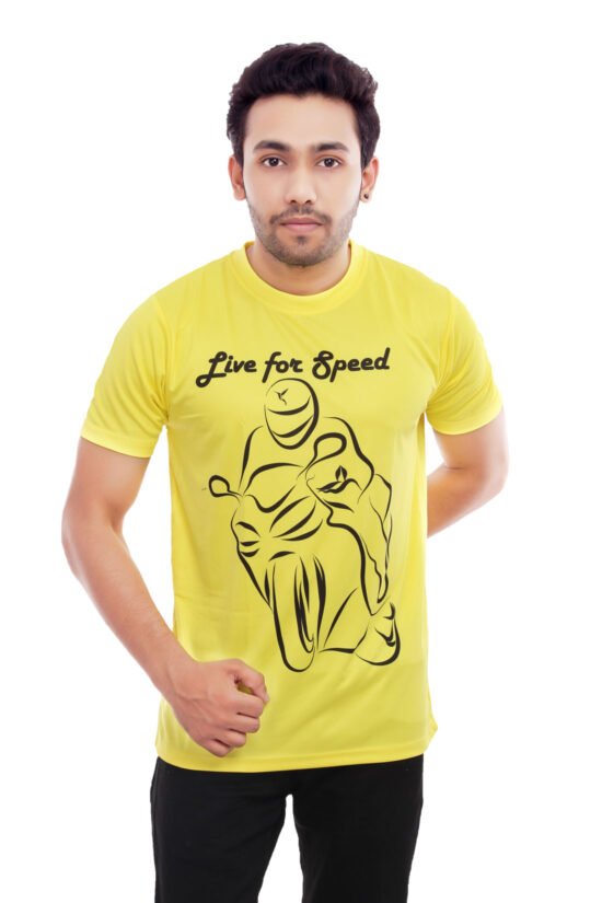 Yellow Casual Wear Designer Tshirt