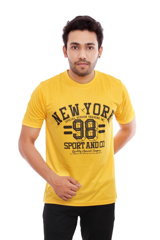 Yellow Designer Casual Tees