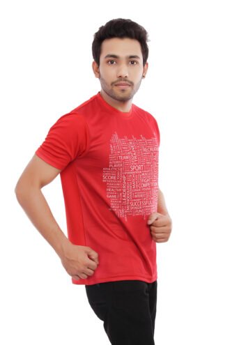 Red Print Think Casual Tshirt