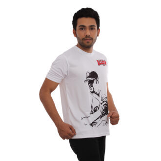 Design Printed Casual White Tshirt