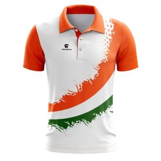 Men's Casual Polo India Tri Colour T-shirts