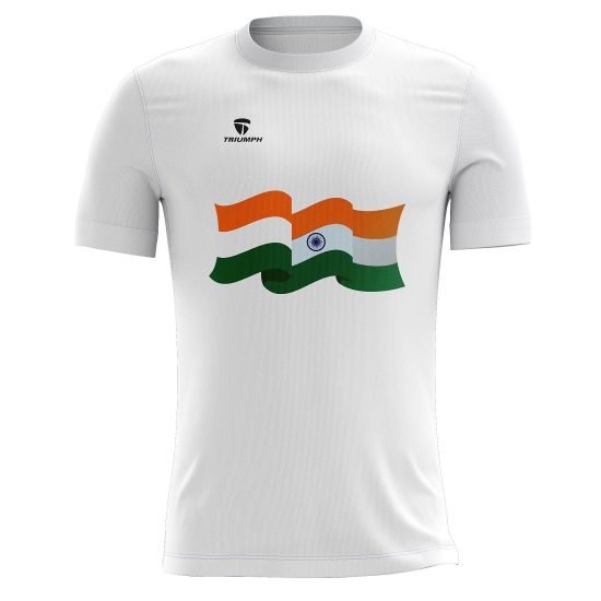 Republic Day Independence Day 15 August 26 January India Flag Printed t Shirt