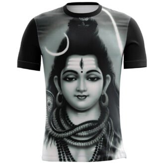 Lord Shiva Printed Casual T-shirt Black