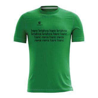 Krishna Slogan Green T-shirt