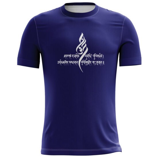 Mahadev Slogan Printed Casual T-shirt