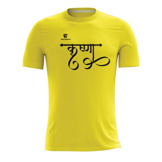 Krishna Polyester Yellow Tees