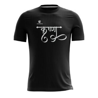 Krishna Polyester Black Casual Tees