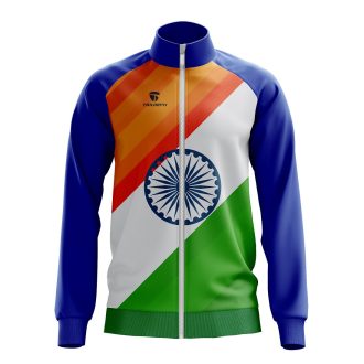 Indian Flag Print Tri Colour Men Jackets