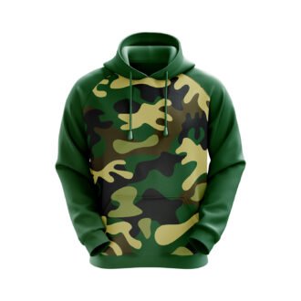 Printed Green Army hoodies