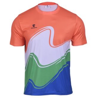 Mens Round Neck Indian Tricolor T-Shirt