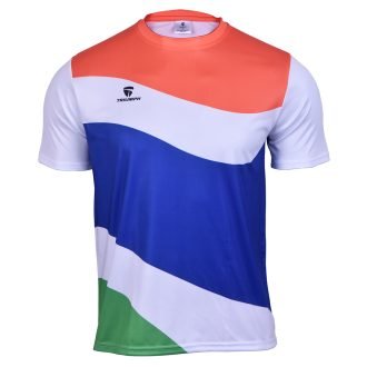 Men’s India Tri Colour Round Neck T-Shirt Jersey